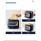 Double Slots Bread Toaster with Glass Window BEAR DSL-C02X1