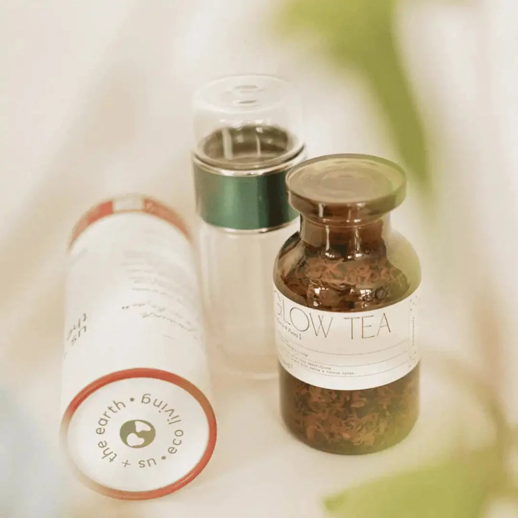 Double Wall Glass Tea Infuser Bottle - Home & Garden