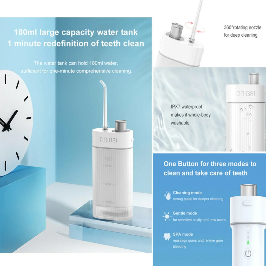 DR.BEI Portable Water Flosser GF3 - Health & Beauty >