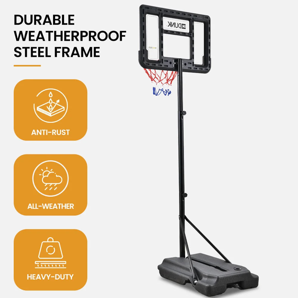 DR. DUNK Portable Kids Basketball Hoop Stand System 1.15m
