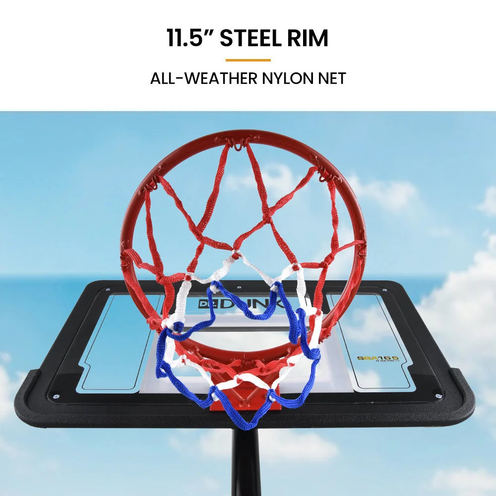 DR. DUNK Portable Kids Basketball Hoop Stand System 1.15m