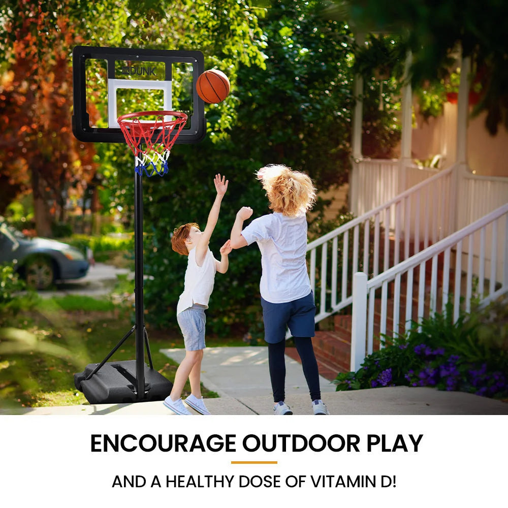 DR. DUNK Portable Kids Basketball Hoop Stand System 1.15m