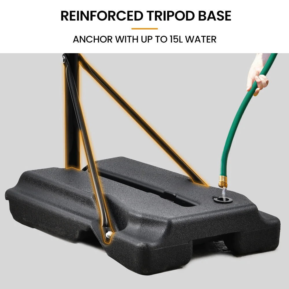 DR. DUNK Portable Kids Basketball Hoop Stand System 1.15m