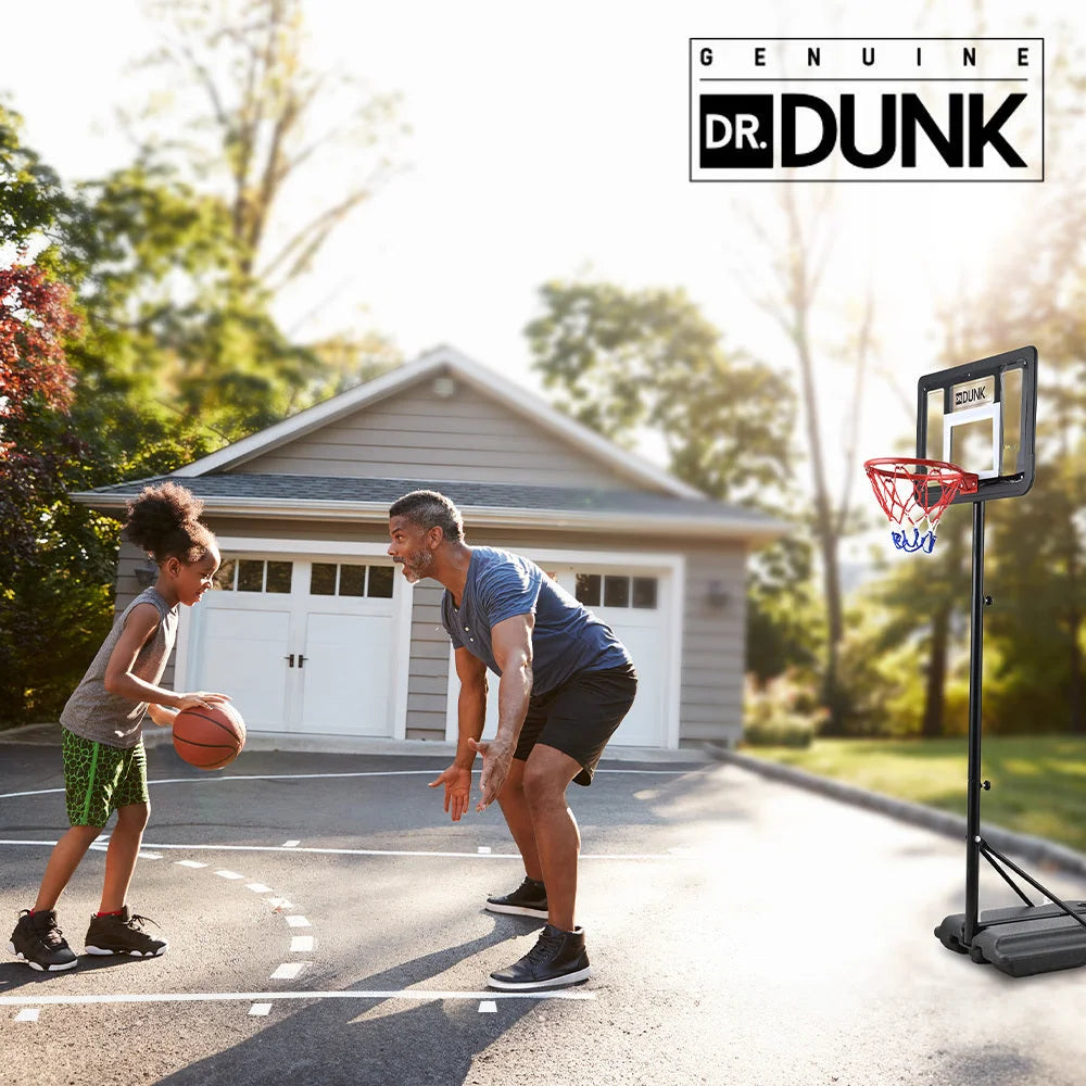 DR. DUNK Portable Kids Basketball Hoop Stand System 1.15m