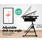 Drafting Table with Stool Tilt Natural/Black - Office