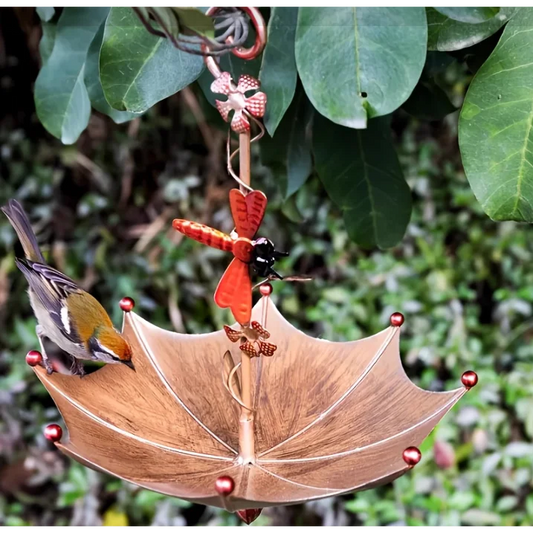 Dragonflies Charming Hanging Umbrella Bird Feeder
