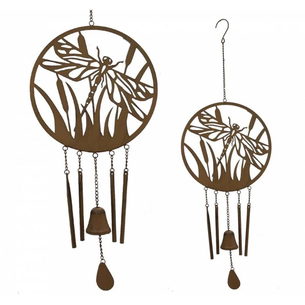 Dragonfly Metal Wind Chime 86cm - Home & Garden > Wall Art