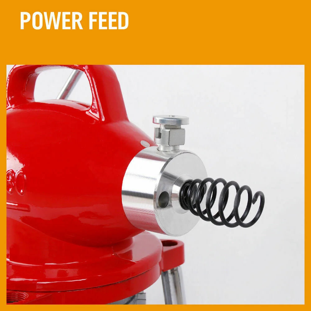 Drain Cleaner 400W Eel Rigid Plumbing Sewerage Pipe Machine