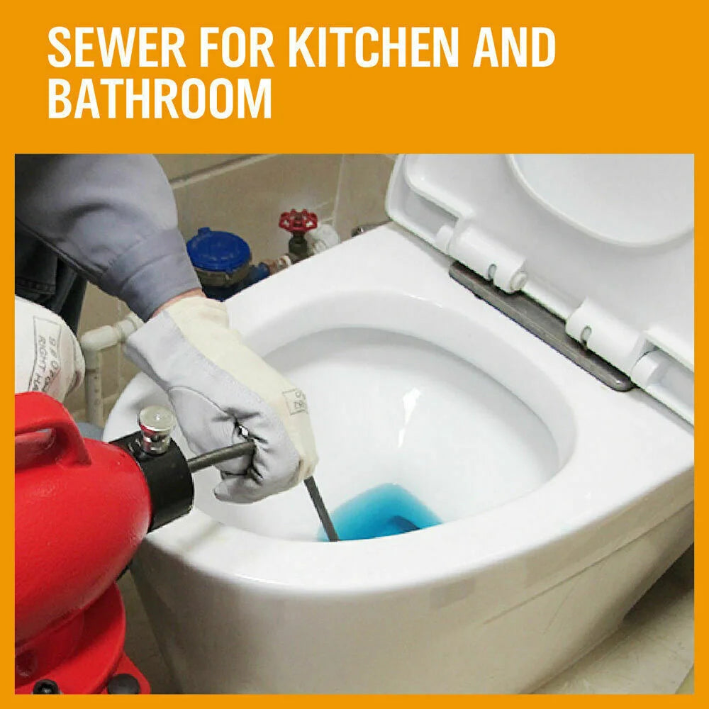 Drain Cleaner 400W Eel Rigid Plumbing Sewerage Pipe Machine