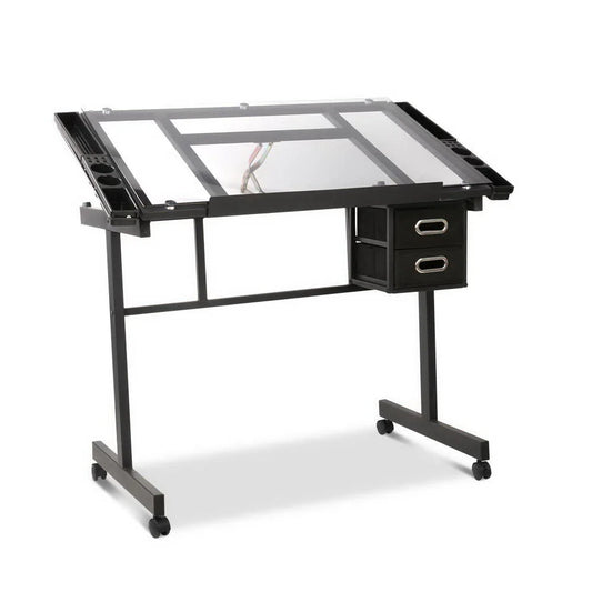 Drawing Desk Adjustable Black/Grey - Office