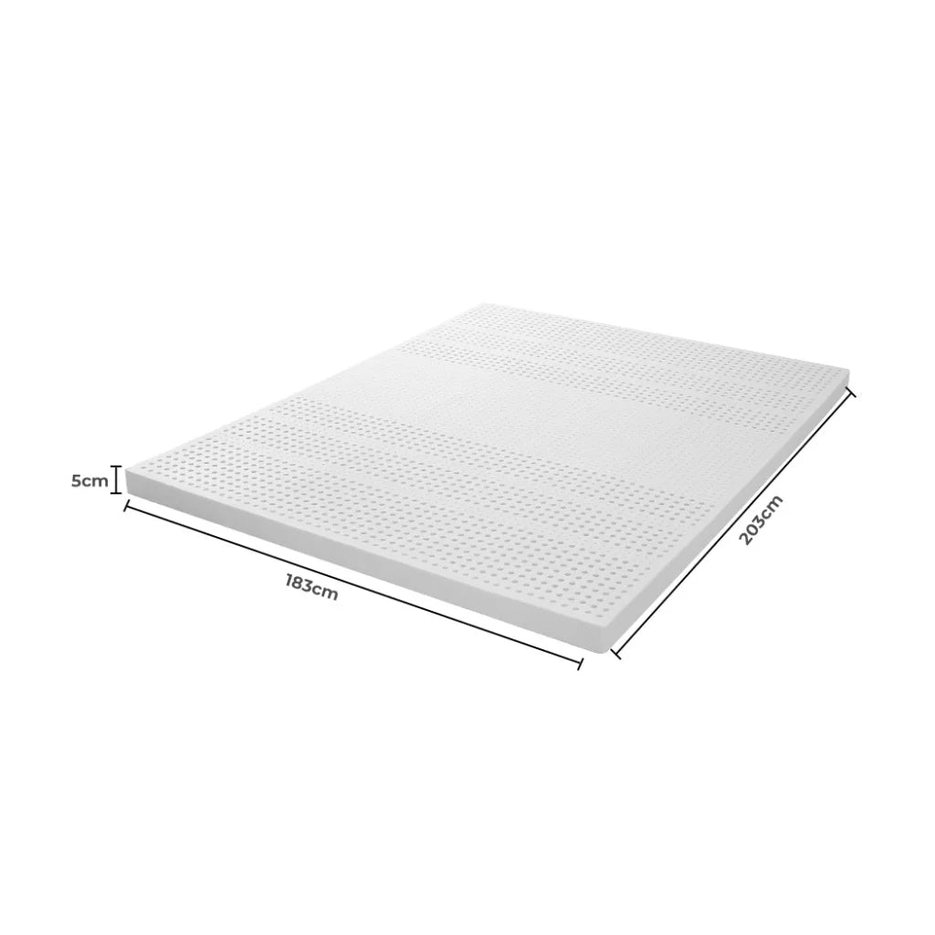 DreamZ Latex Mattress Topper King Natural-1973193981219180546