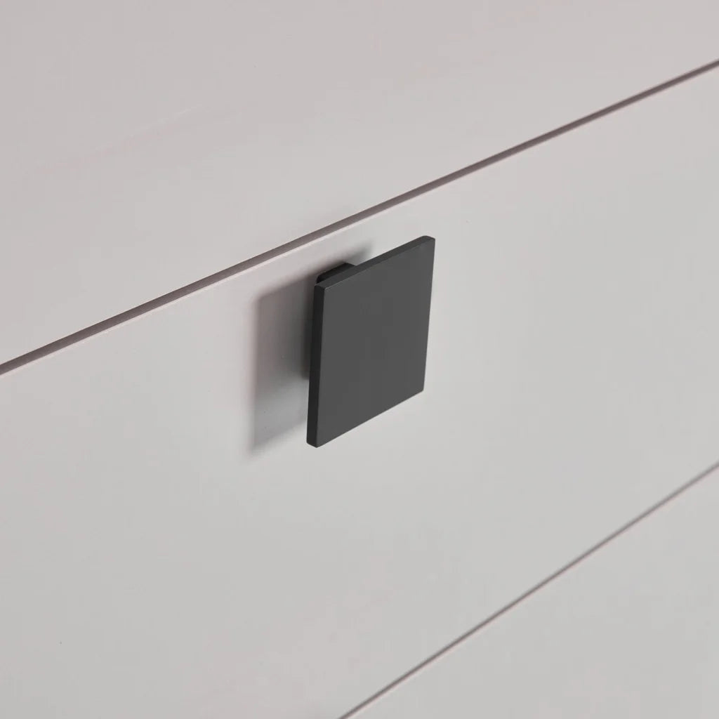 Dressing Chest With 6 Storage Drawers MDF Mirror