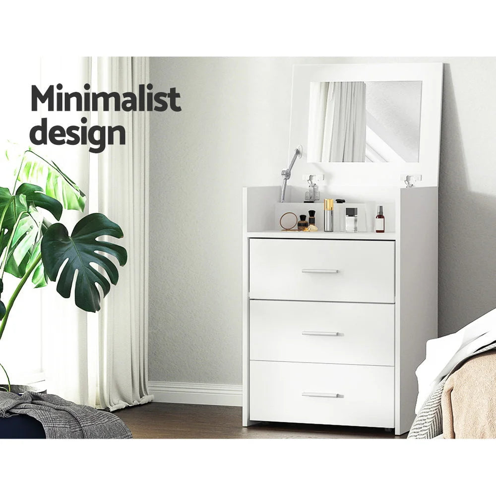 Dressing Table & Bedside Tables 2-in-1 Hidden Makeup Mirror