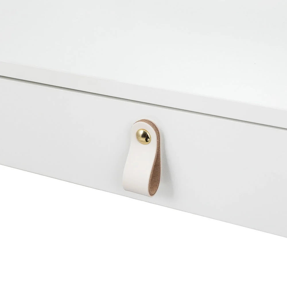 Dressing table floating with boxed accessories and matching pieces