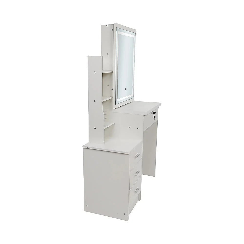 Dressing Table LED Makeup Mirror Stool Set Vanity Desk