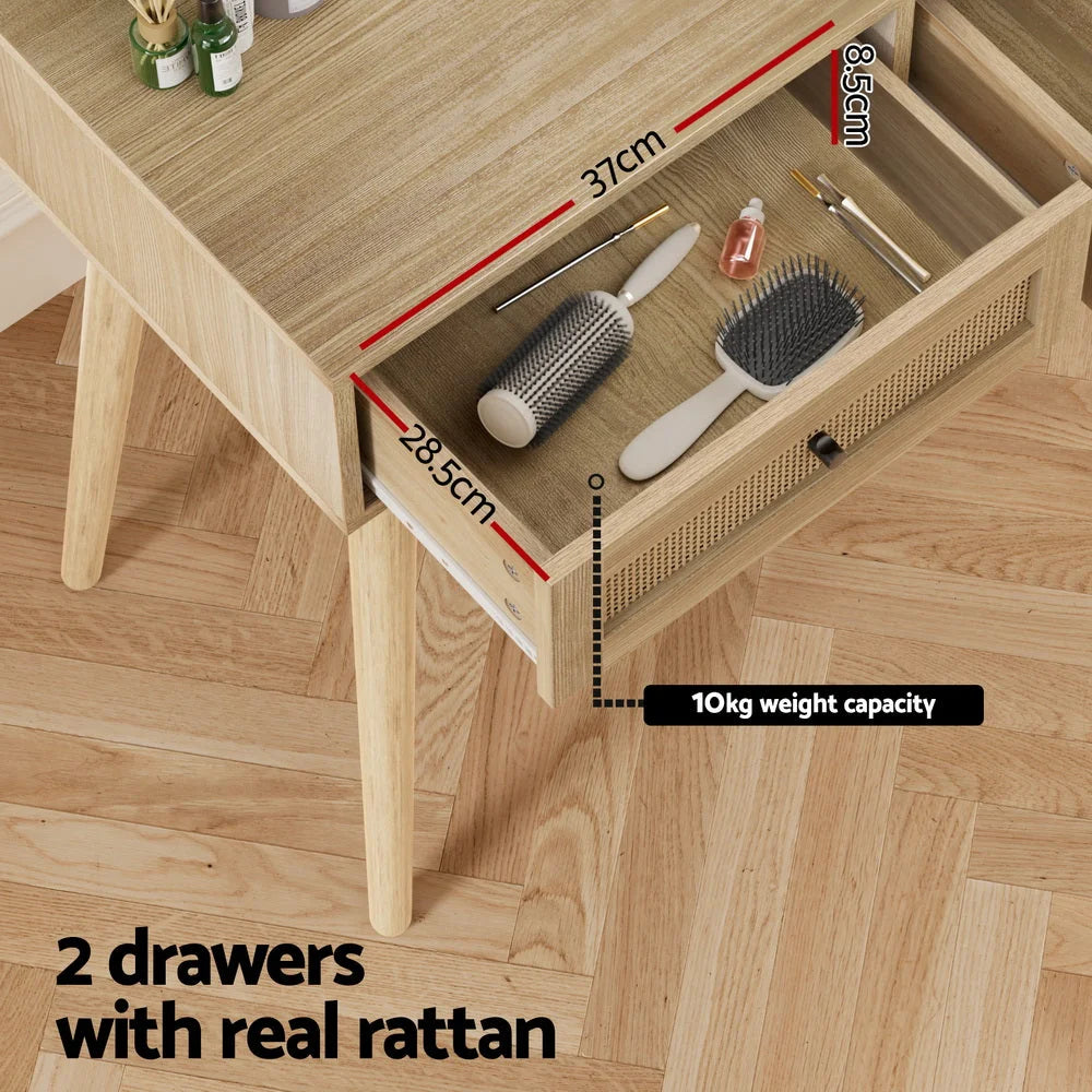 Dressing Table Set Rattan - Frances - Furniture