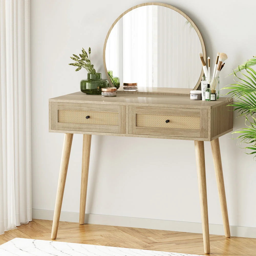 Dressing Table Set Rattan - Frances - Furniture