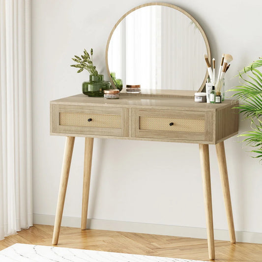 Dressing Table Set Rattan - Frances - Furniture