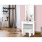 Dressing Table with Mirror and Stool Jewellery Cabinet