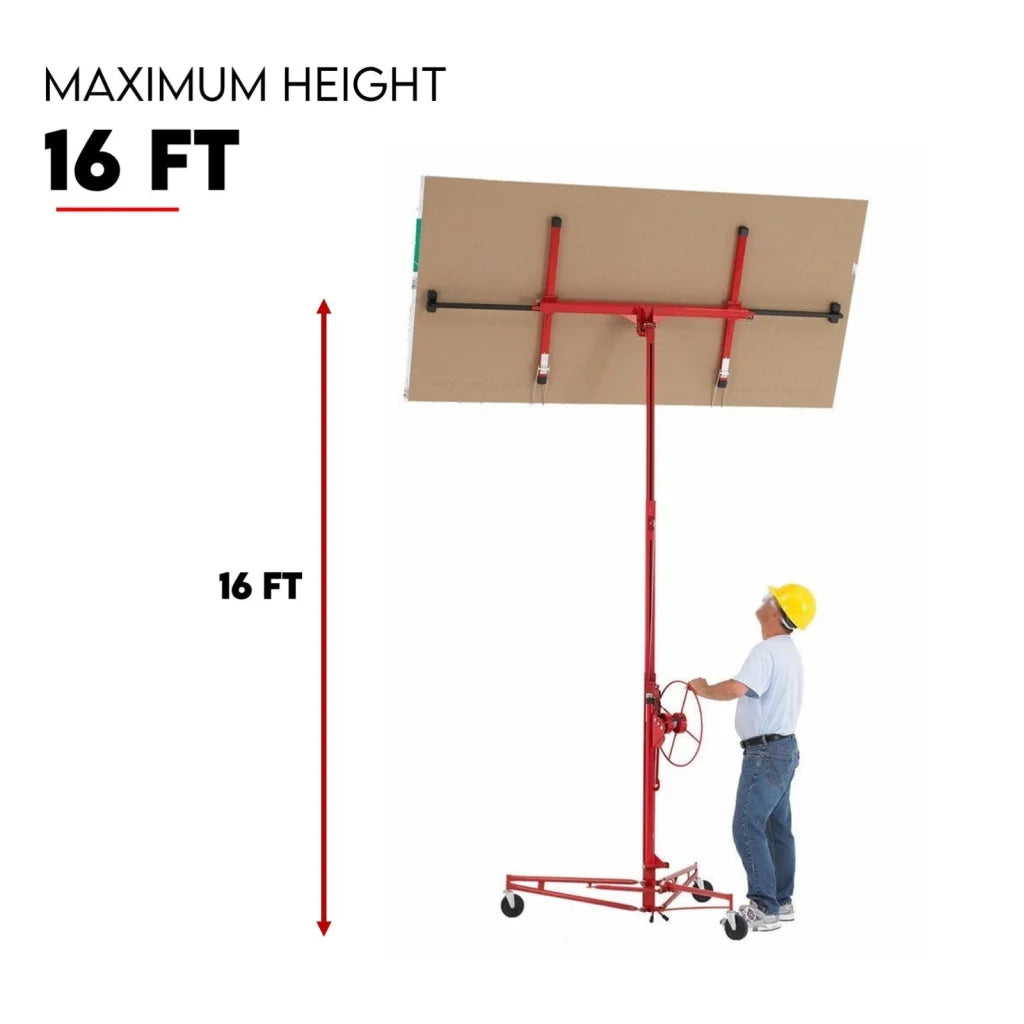 Drywall Gyprock Panel Lifter 16FT Plasterboard Sheet Hoist