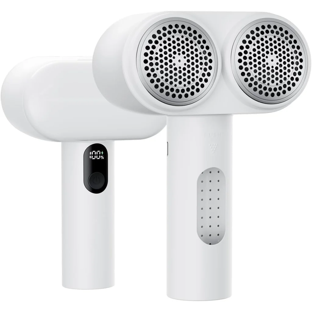 Dual-Head Electric Lint Remover - USB-C Rechargeable LED