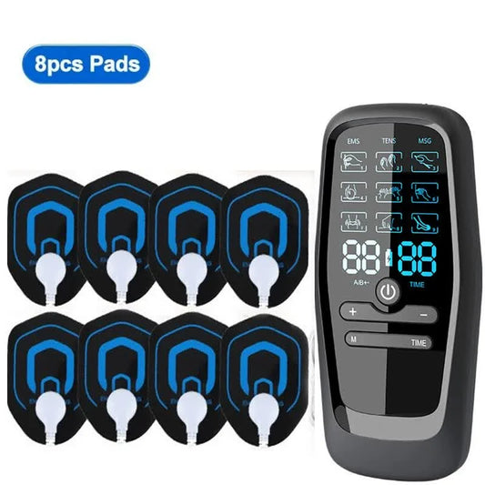 Dual Output EMS/TENS Massage Device with 9 Modes and Type-C