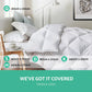 Duck down quilt with queen size bedding feathers w