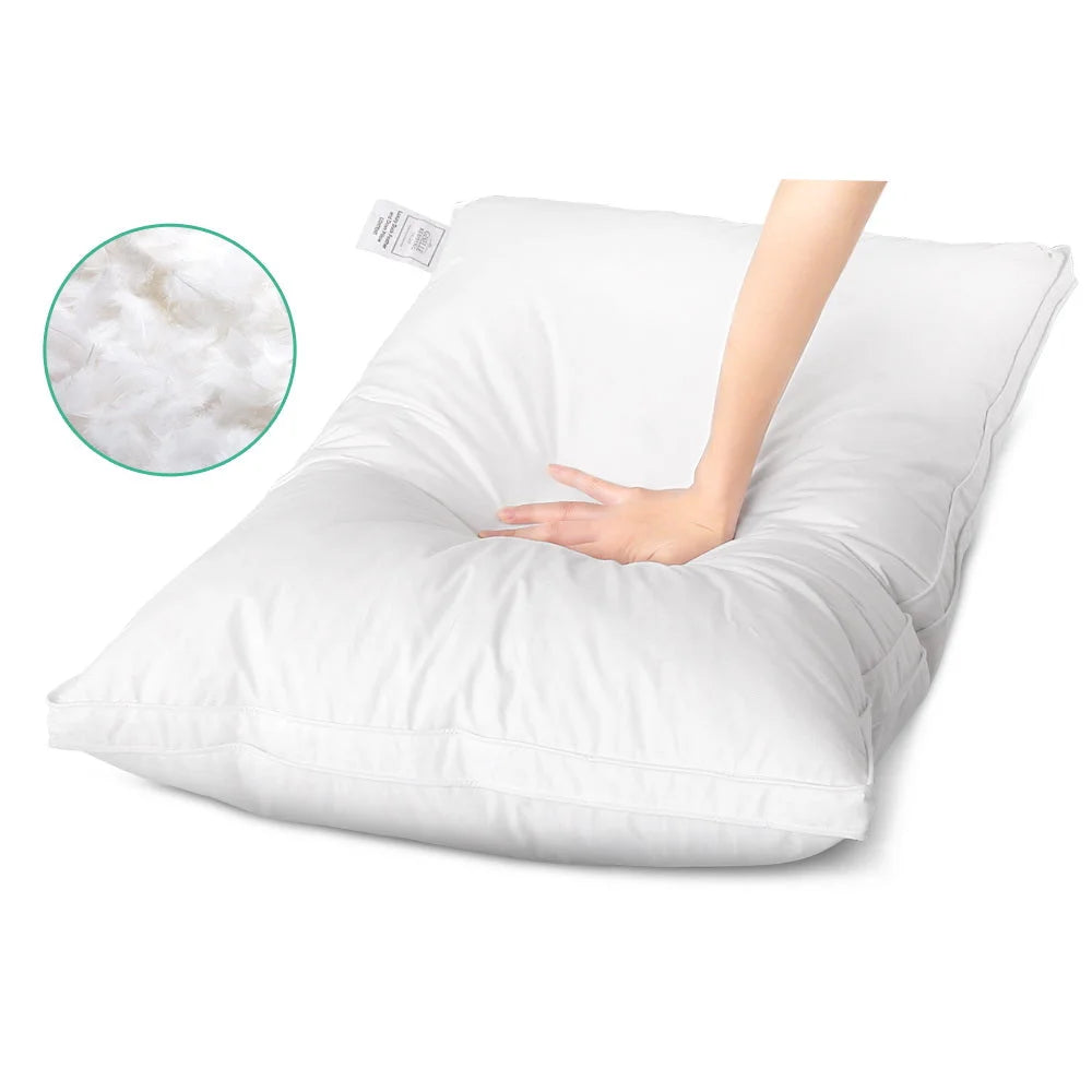 Duck Feather Down Pillows (Twin Pack) - Bedding
