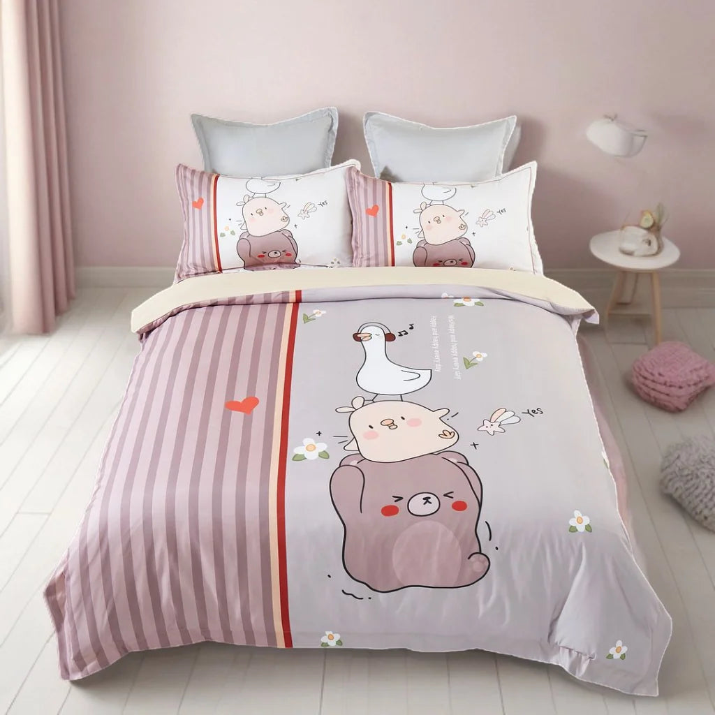 Duck Kids Quilt Cover Set - Single Size - Home & Garden