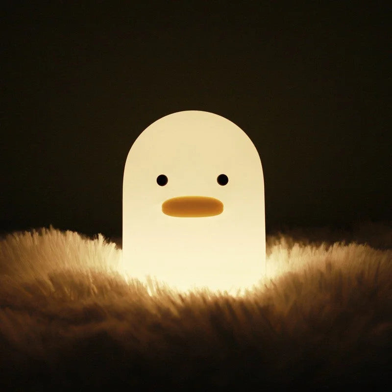 Ducky Silicone Tap-Tap LED Night Light - Rechargeable Sleep