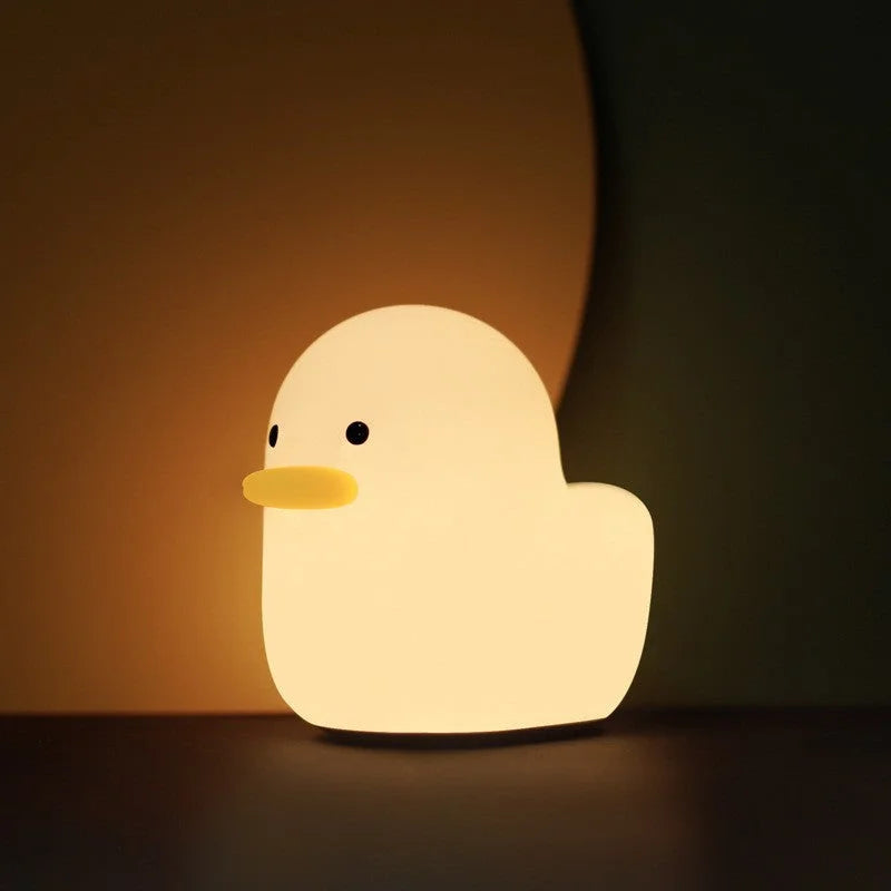 Ducky Silicone Tap-Tap LED Night Light - Rechargeable Sleep