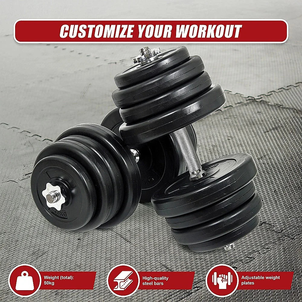 Dumbbell Adjustable Weight Set 50KG