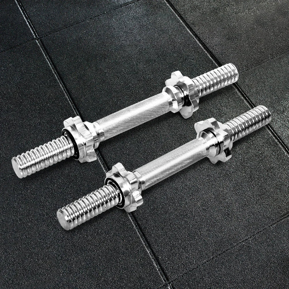 Dumbbell Bar Solid Steel 45cm Pair Gym Home Exercise