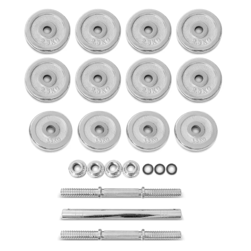 Dumbbell Barbell Set 2-in-1 with Case 30kg LSG - Sports &