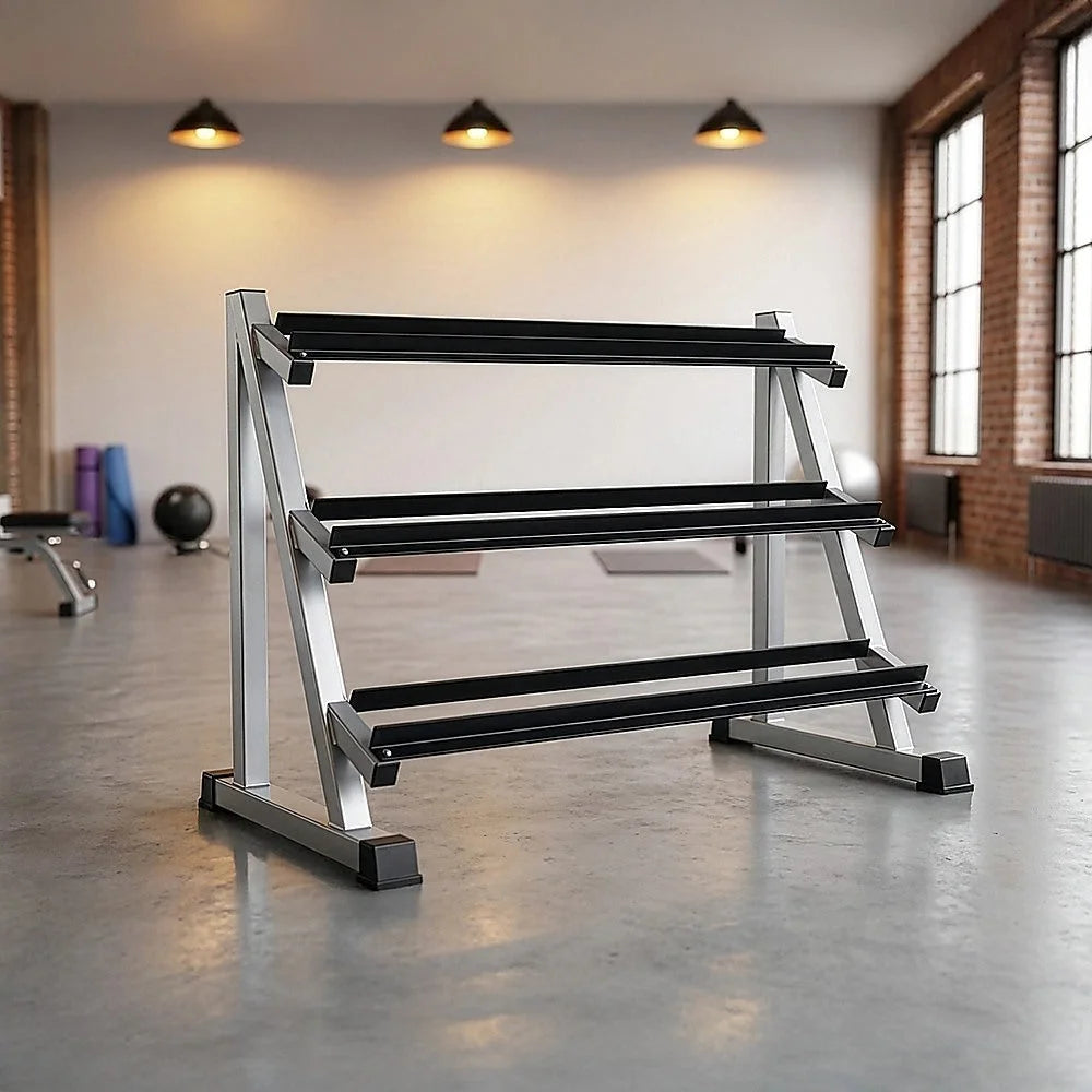 Dumbbell Rack 3-Tier - Dumbbell Weights Storage - Fitness