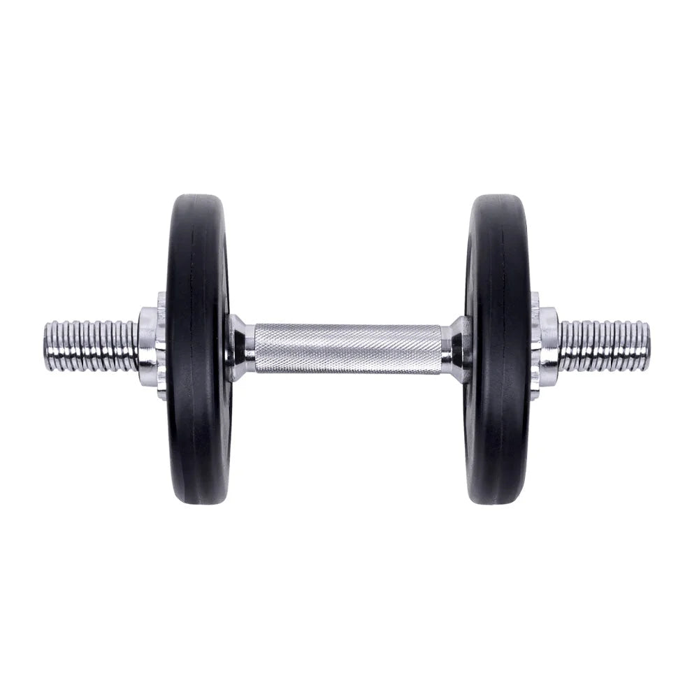 Dumbbell Set 10KG Weight Training Plates Home Gym Fitness