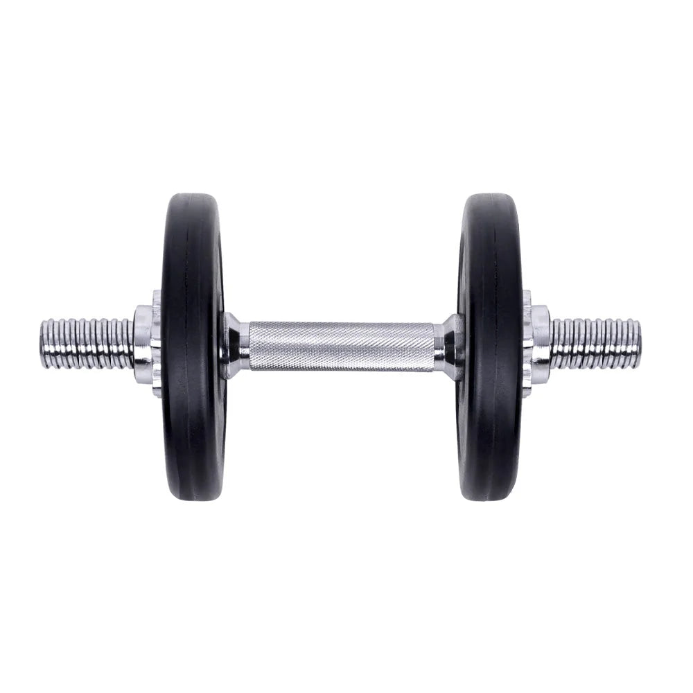 Dumbbell Set 15KG Weight Training Plates Home Gym Fitness
