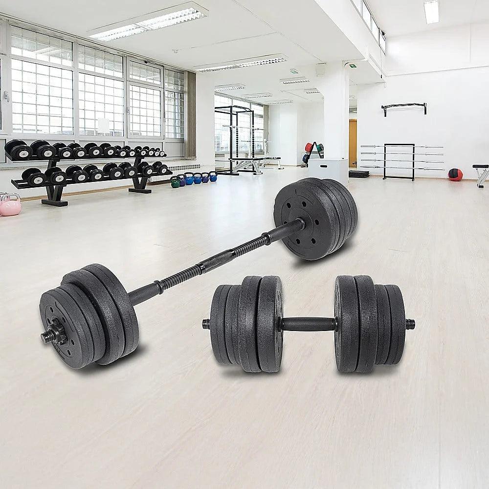 Dumbbell Set 20kg Home Gym Fitness Weights Bar Plates