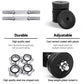 25kg dumbbell set weight with handles, panels and accessory pieces