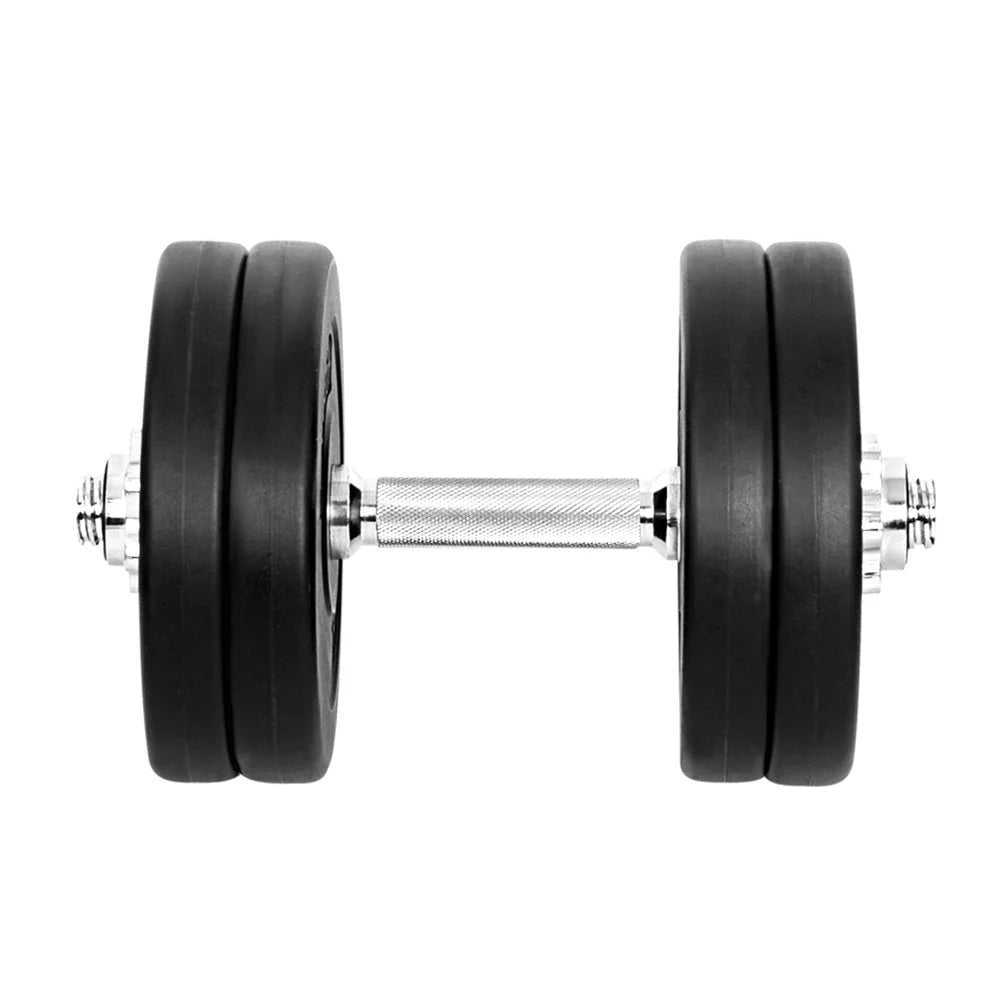 Dumbbell Set 25KG Weight Plates Home Gym Fitness Exercise