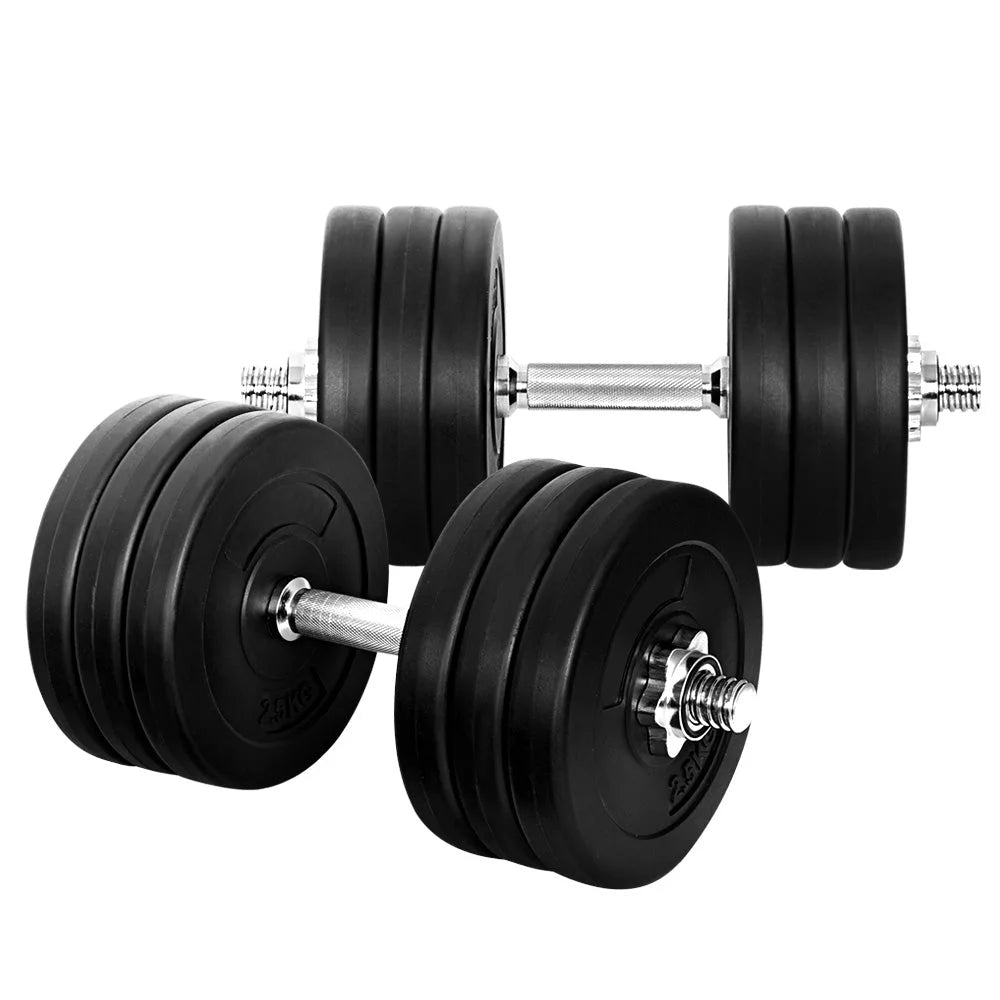 35kg dumbbell set weight with colour and construction cues