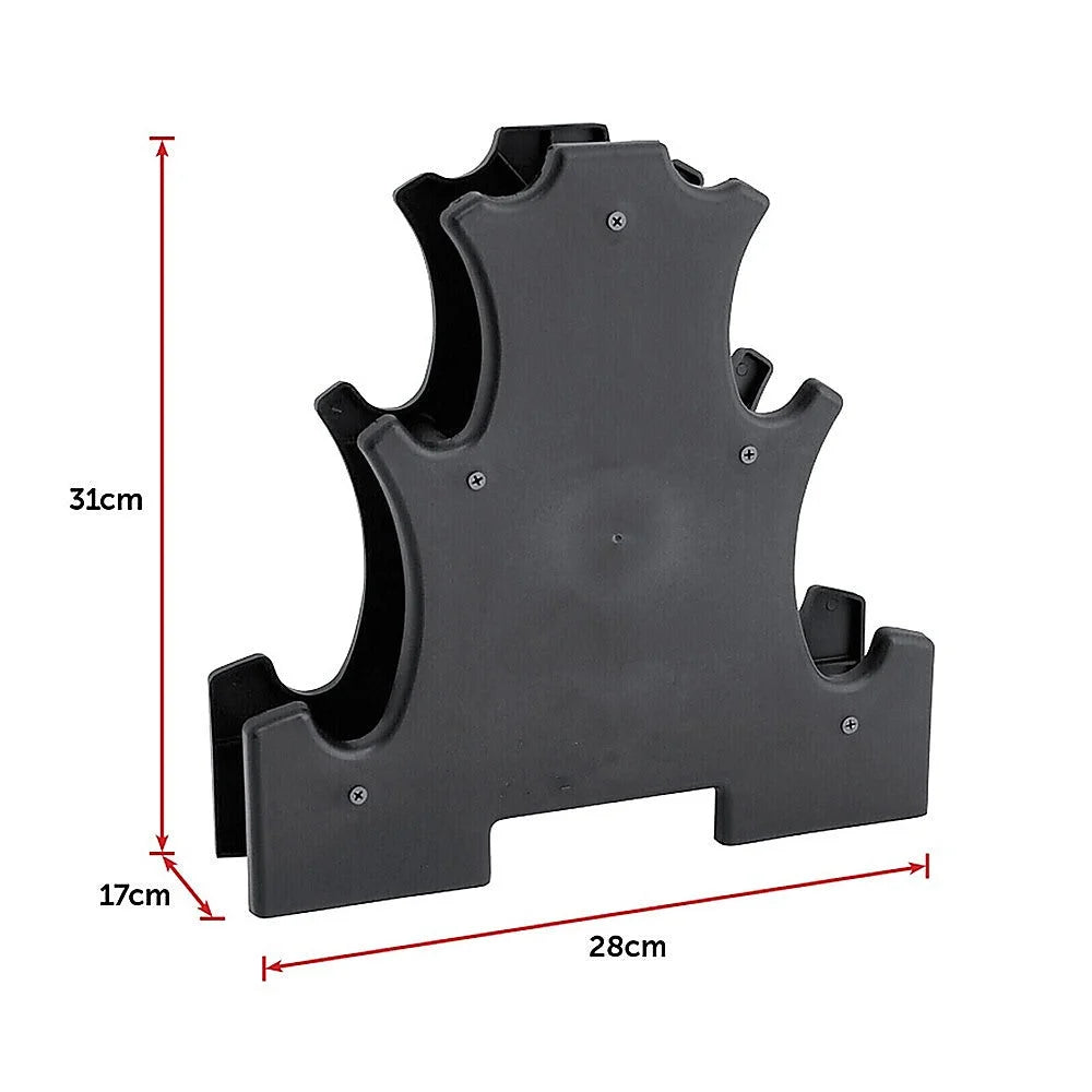 Dumbbell Set 6-Piece - Includes Rack - Fitness Accessories