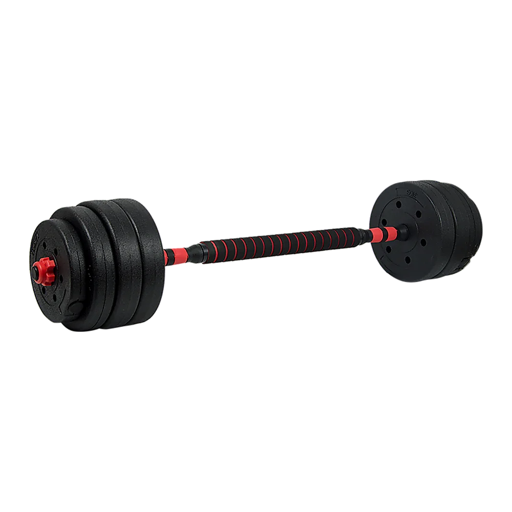Dumbbell Set Adjustable 40kg Rubber Barbell Home Gym