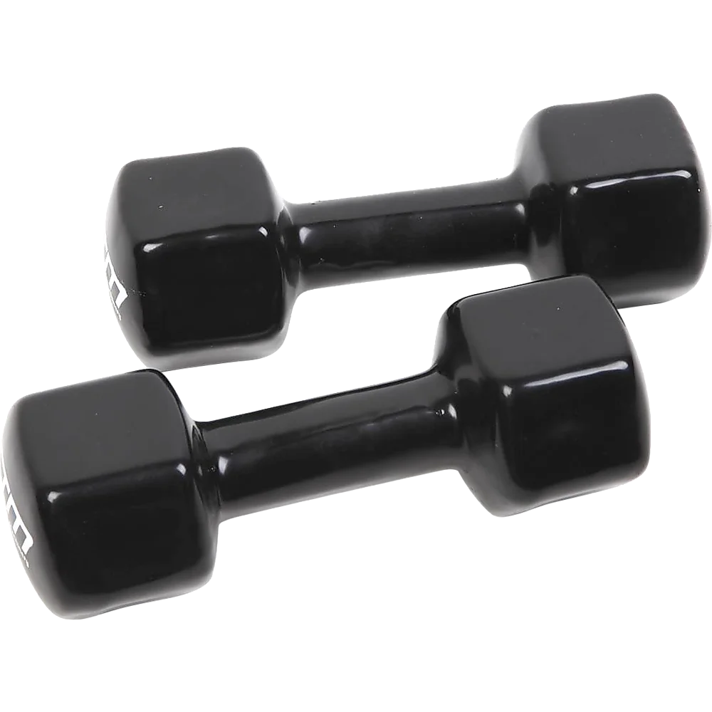 Dumbbells Pair 5KG PVC Hand Weights Rubber Coated - Fitness
