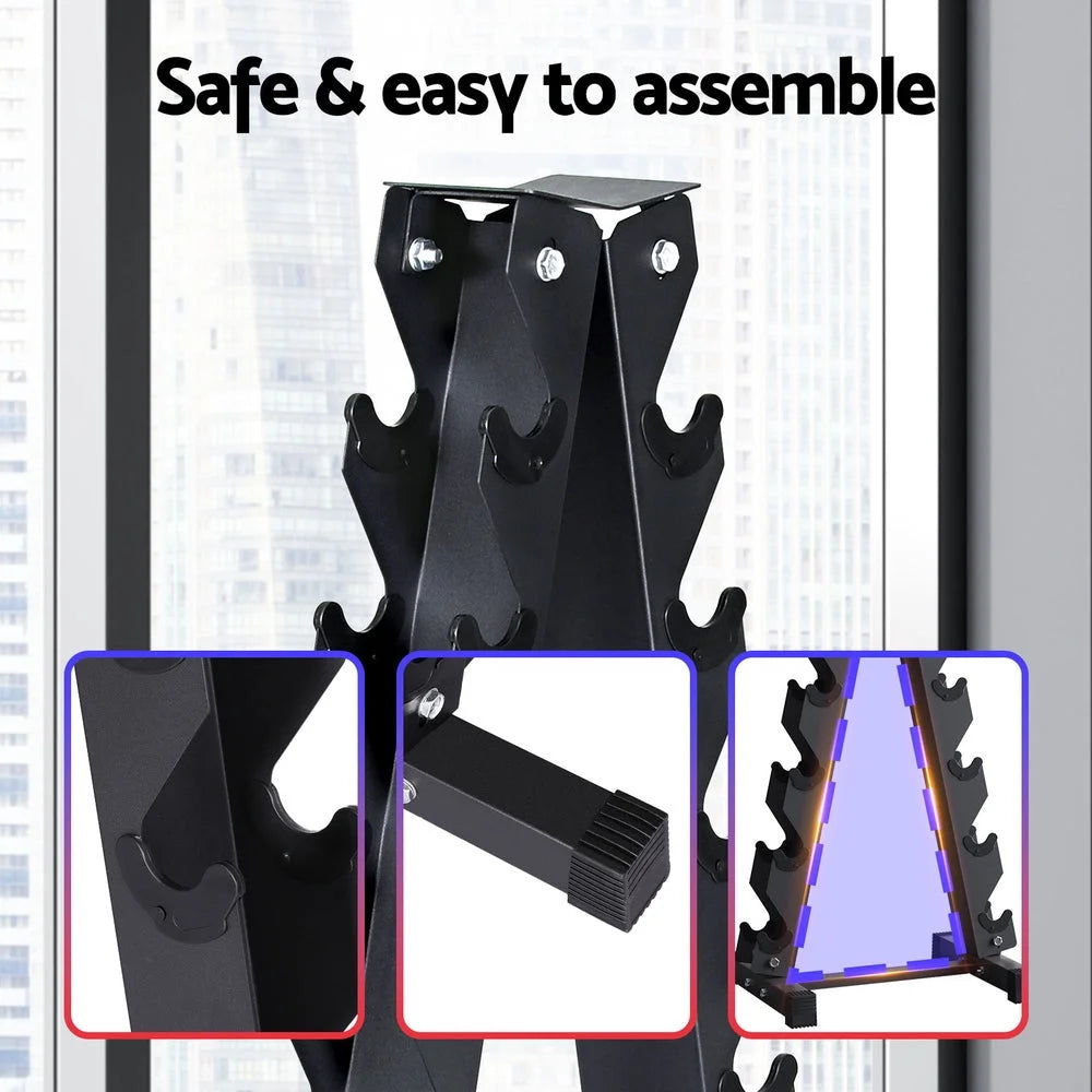 Dumbbells Rack 6-Tier Dumbbell Stand for Home Gym Storage