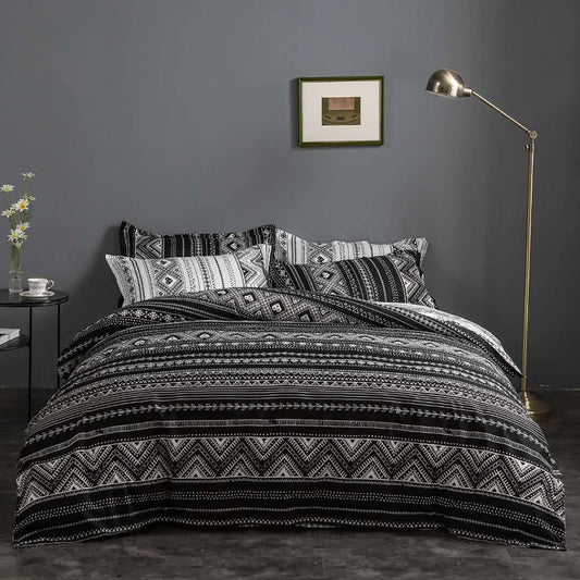 Duvet Quilt Cover Set Hugo Reversible King Size - Home &