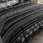 Duvet Quilt Cover Set Hugo Reversible Queen Size - Home &
