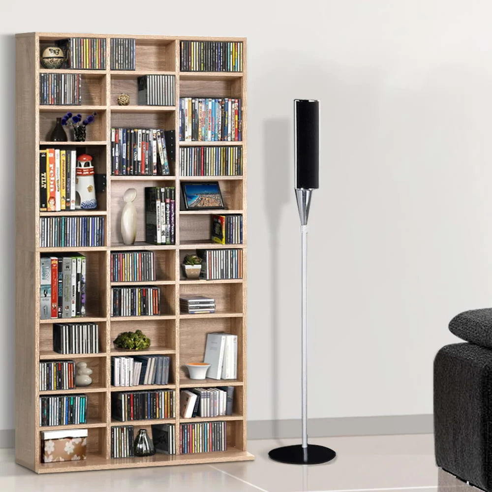 DVD CD Storage Shelf 528 DVD 1116 CD Media Rack Stand