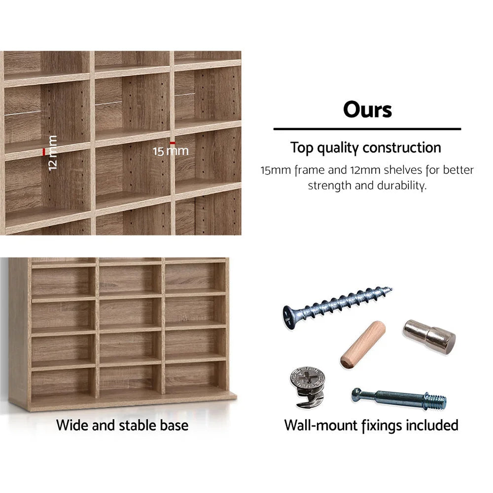 DVD CD Storage Shelf 528 DVD 1116 CD Media Rack Stand