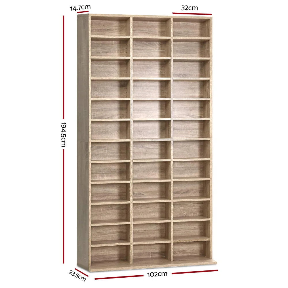 DVD CD Storage Shelf 528 DVD 1116 CD Media Rack Stand